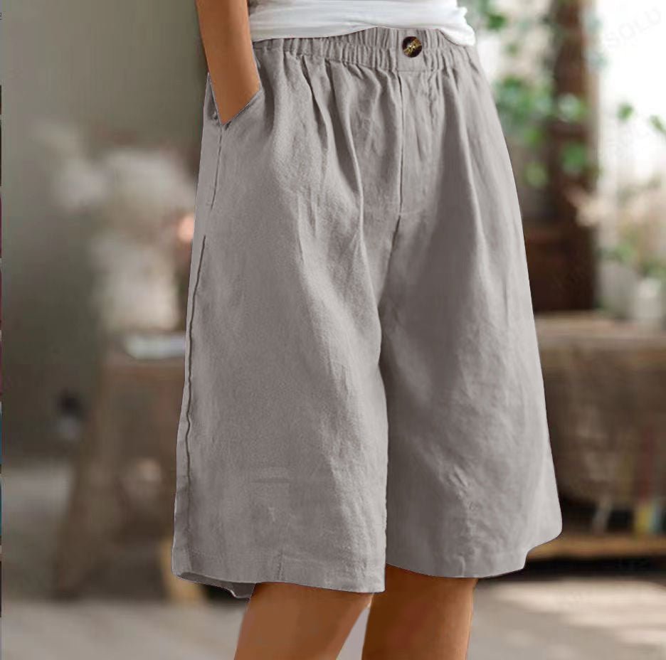 Vera - Wijde shorts met elastische taille voor dames View 16