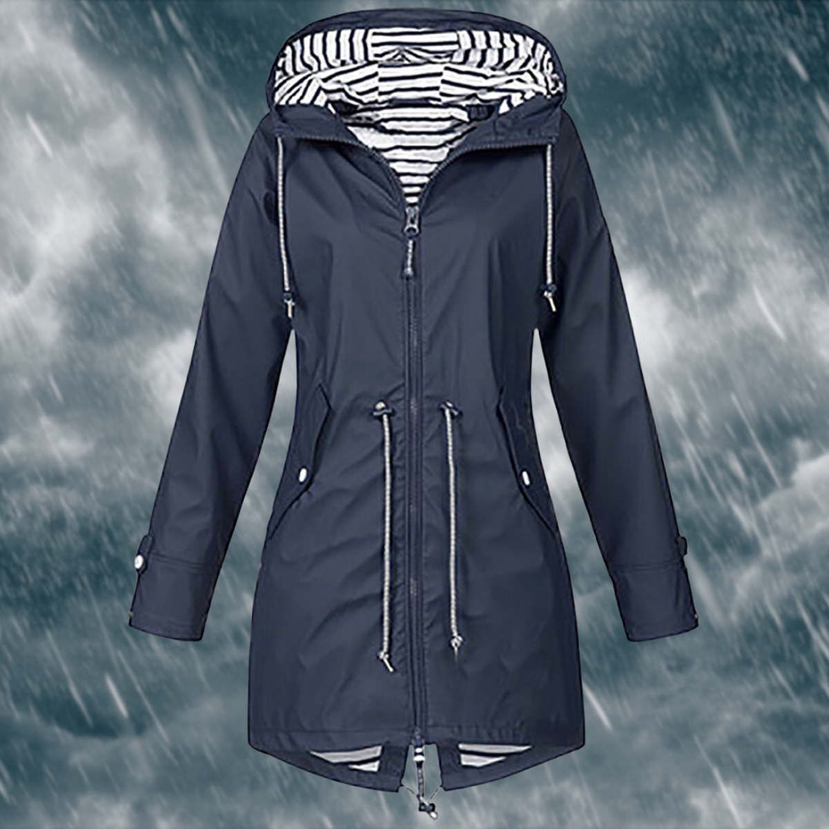 Lieke - Wind- en waterdichte regenjas met capuchon voor dames