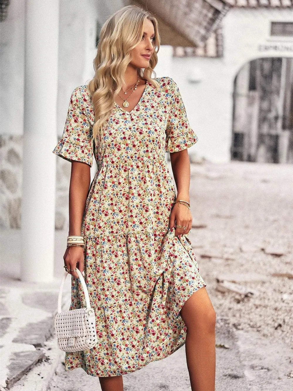 Lieke - Luchtige zomerjurk met bloemenprint voor dames