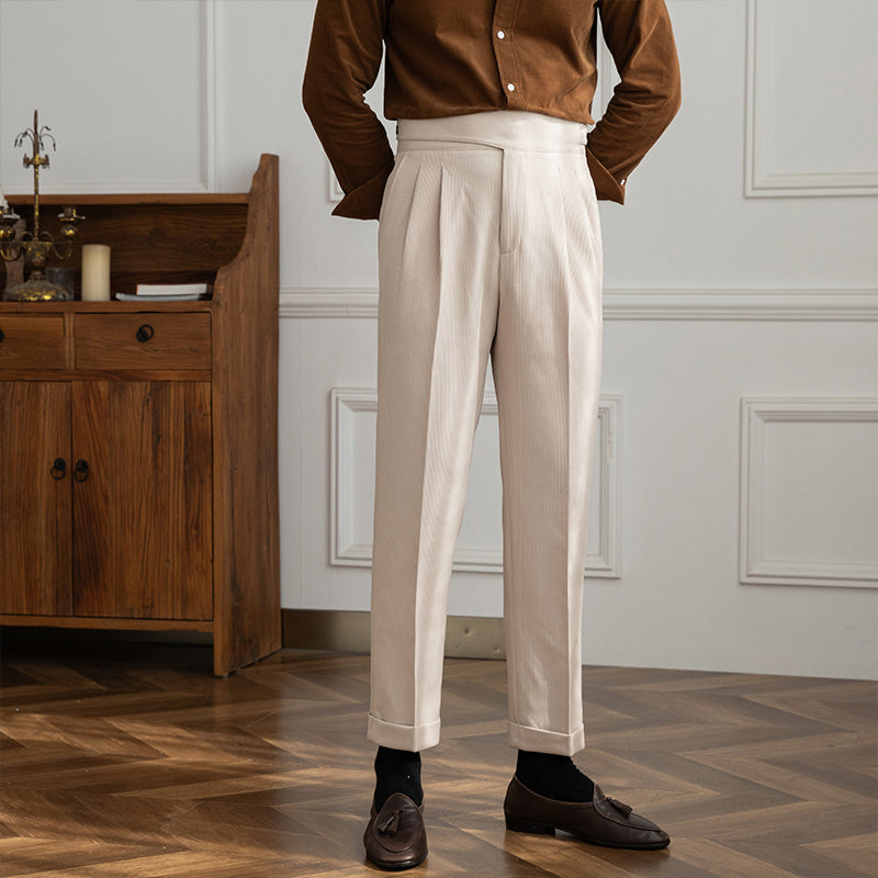 Floris - Stijlvolle herenpantalon met plooien