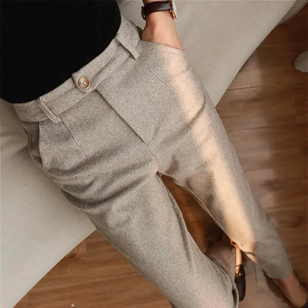 Floris - Stijlvolle pantalon met hoge taille voor heren
