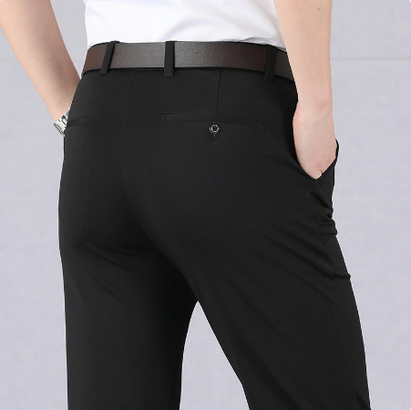 Floris - Stretch pantalon met rechte pijpen voor heren