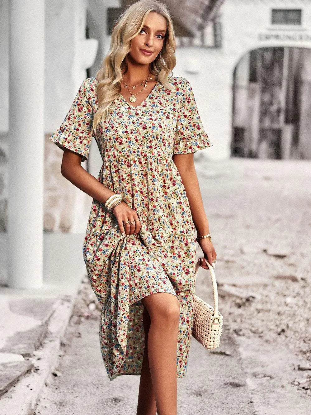 Lieke - Luchtige zomerjurk met bloemenprint voor dames