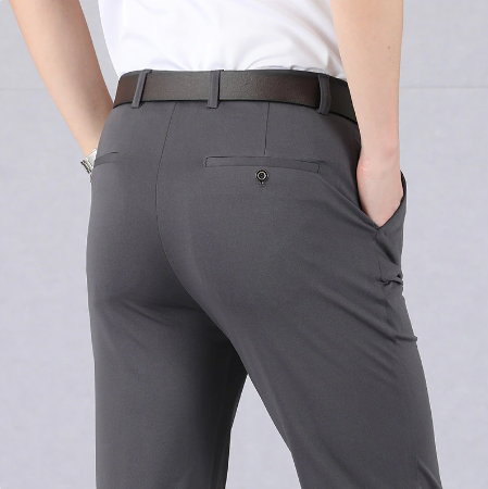 Floris - Stretch pantalon met rechte pijpen voor heren