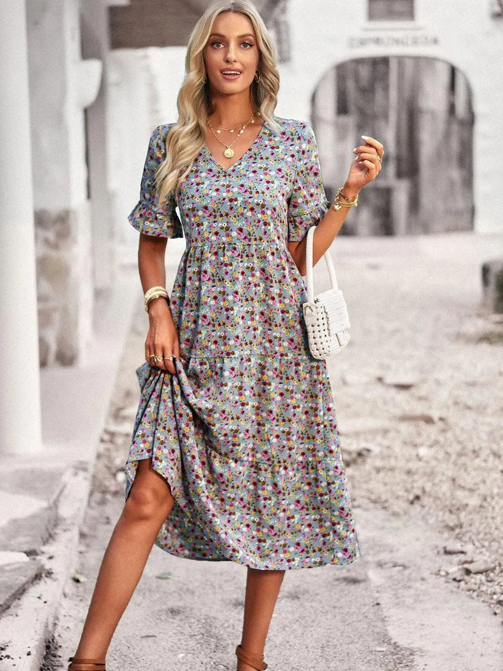 Lieke - Luchtige zomerjurk met bloemenprint voor dames