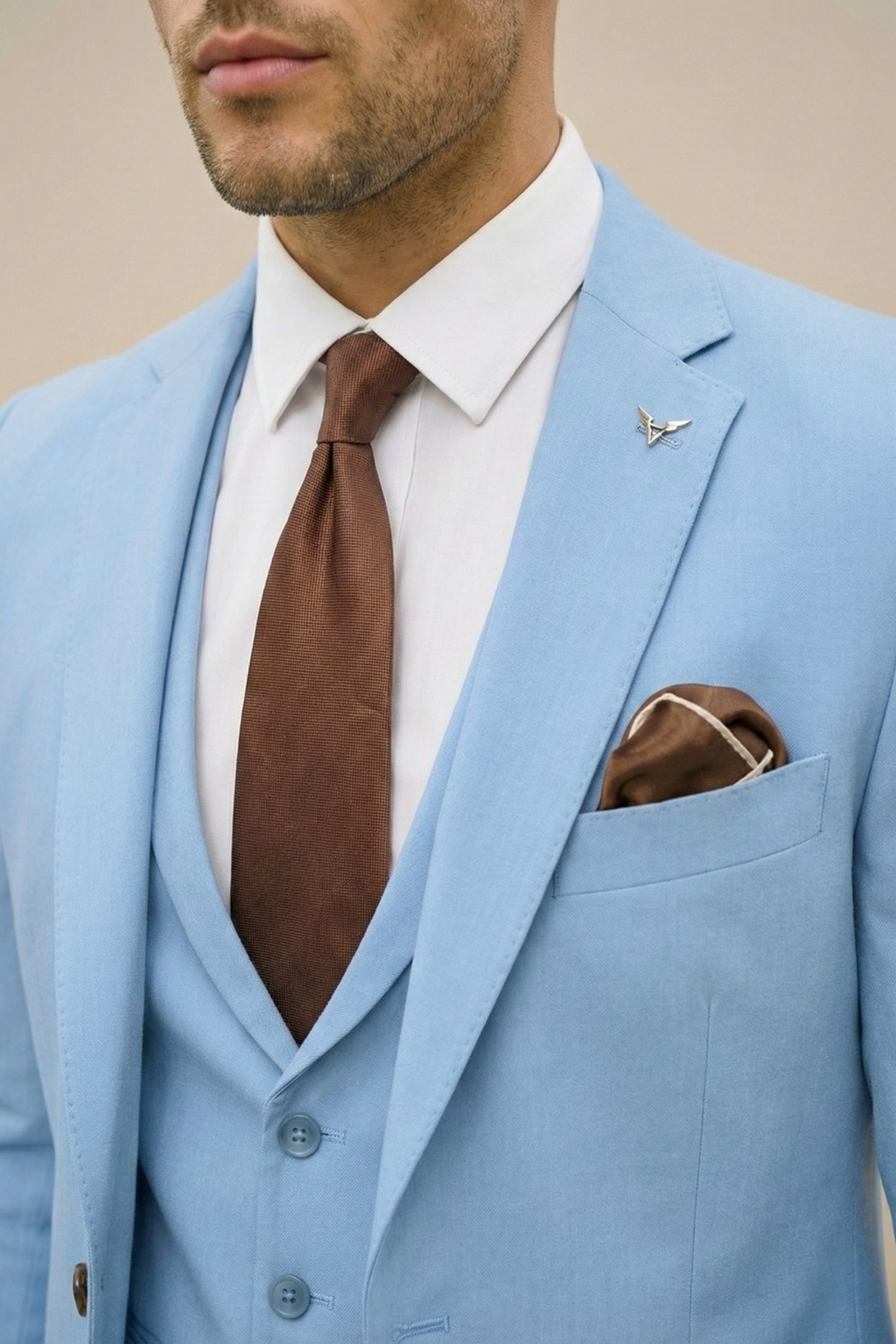 Floris - Slim fit herenpak met rechte pijpen