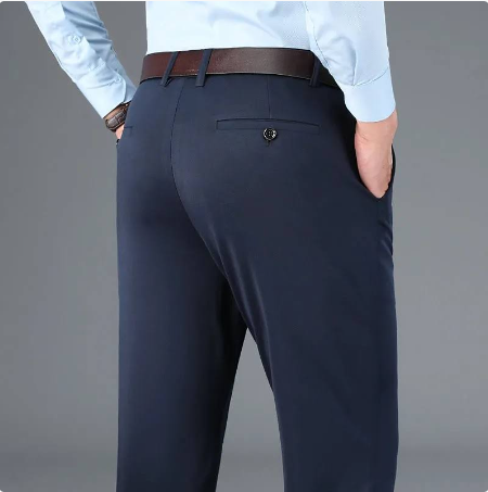 Floris - Stretch pantalon met rechte pijpen voor heren