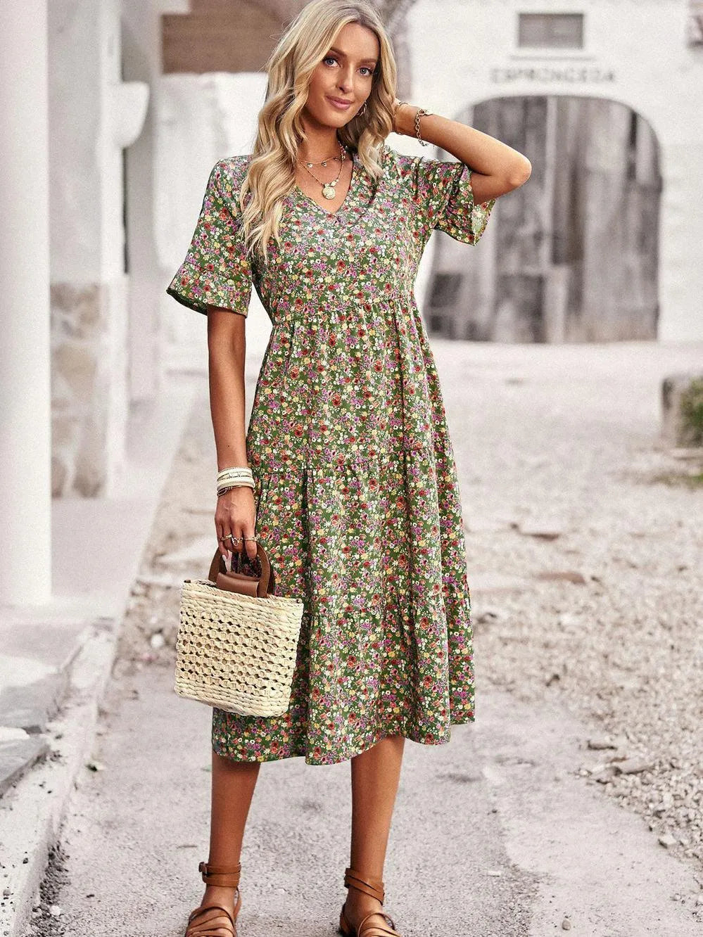 Lieke - Luchtige zomerjurk met bloemenprint voor dames