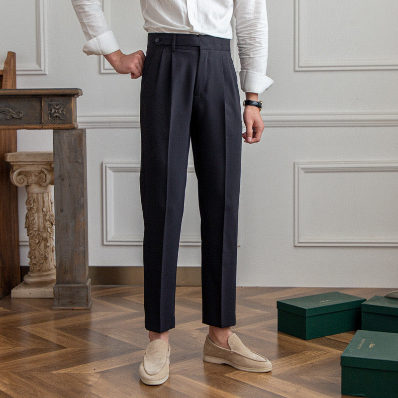 Floris - Klassieke herenpantalon met rechte pijpen