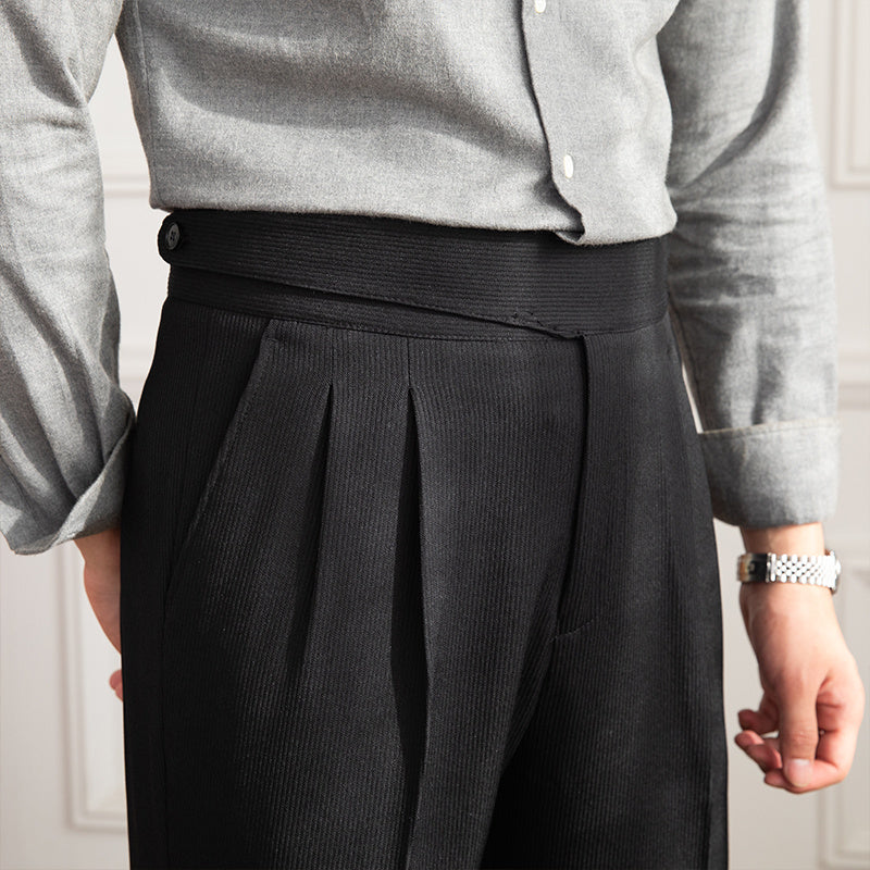 Floris - Stijlvolle herenpantalon met plooien