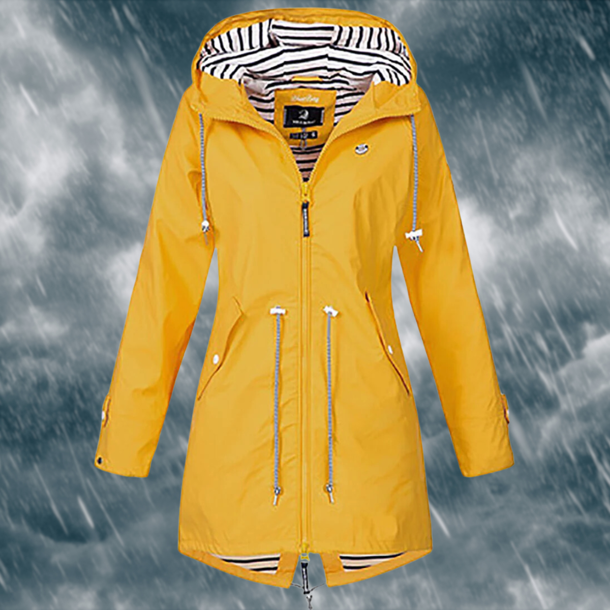 Lieke - Wind- en waterdichte regenjas met capuchon voor dames