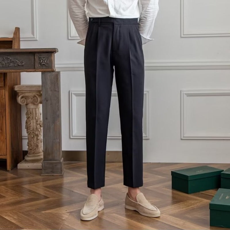 Floris - Klassieke herenpantalon met rechte pijpen