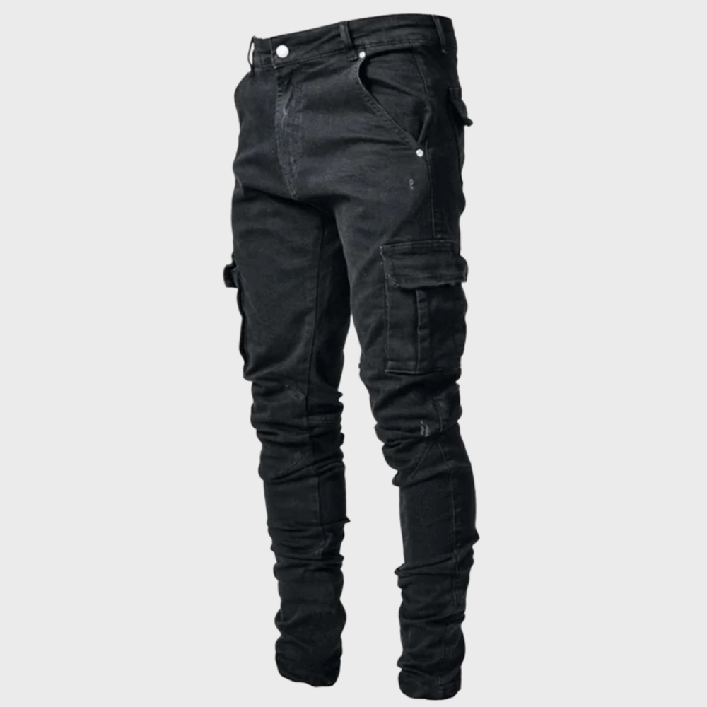 Bram - Slim fit cargo jeans voor heren