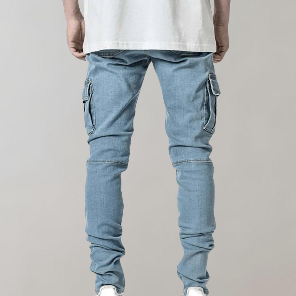 Bram - Slim fit cargo jeans voor heren