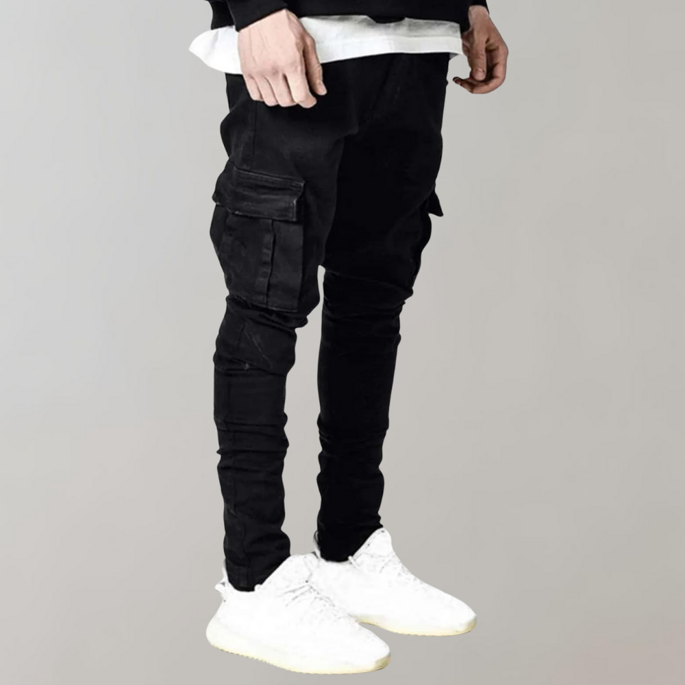 Bram - Slim fit cargo jeans voor heren