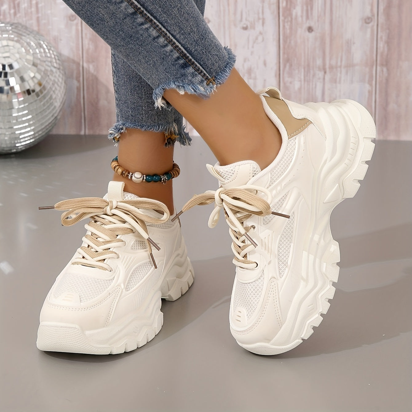 Fenna - Sportieve platform sneakers met chunky zool voor dames