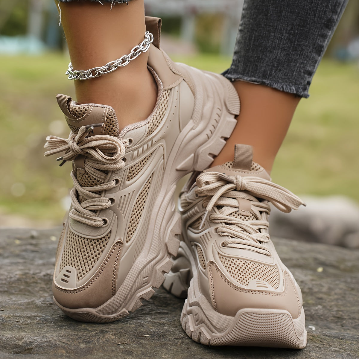 Fenna - Sportieve platform sneakers met chunky zool voor dames