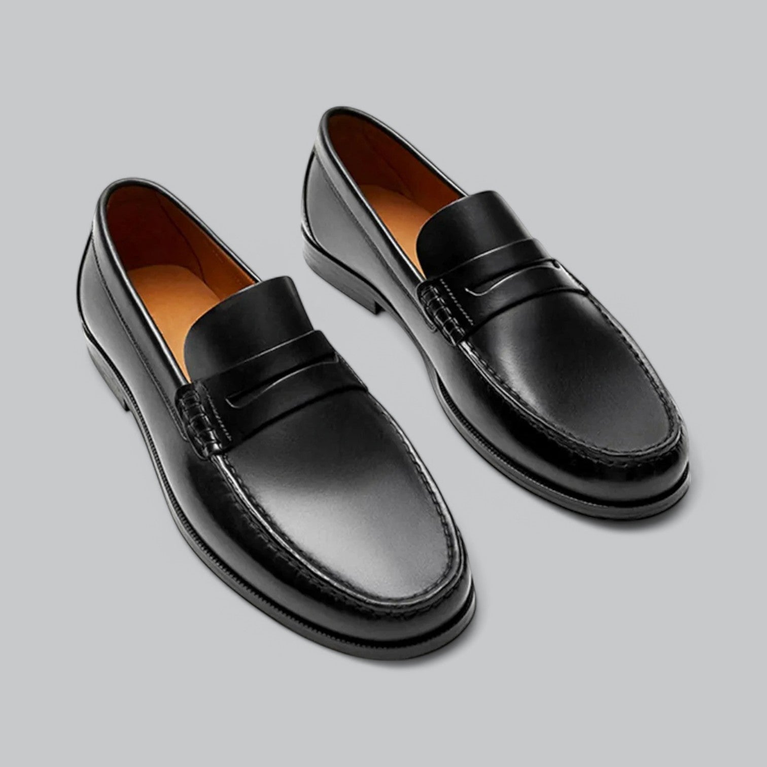 Fenna - Klassieke instap loafers met lage hak voor dames
