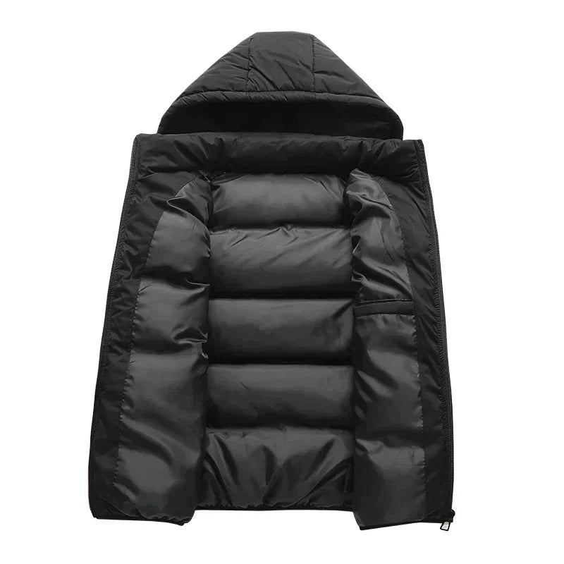 Ruben - Gewatteerde bodywarmer met capuchon voor heren