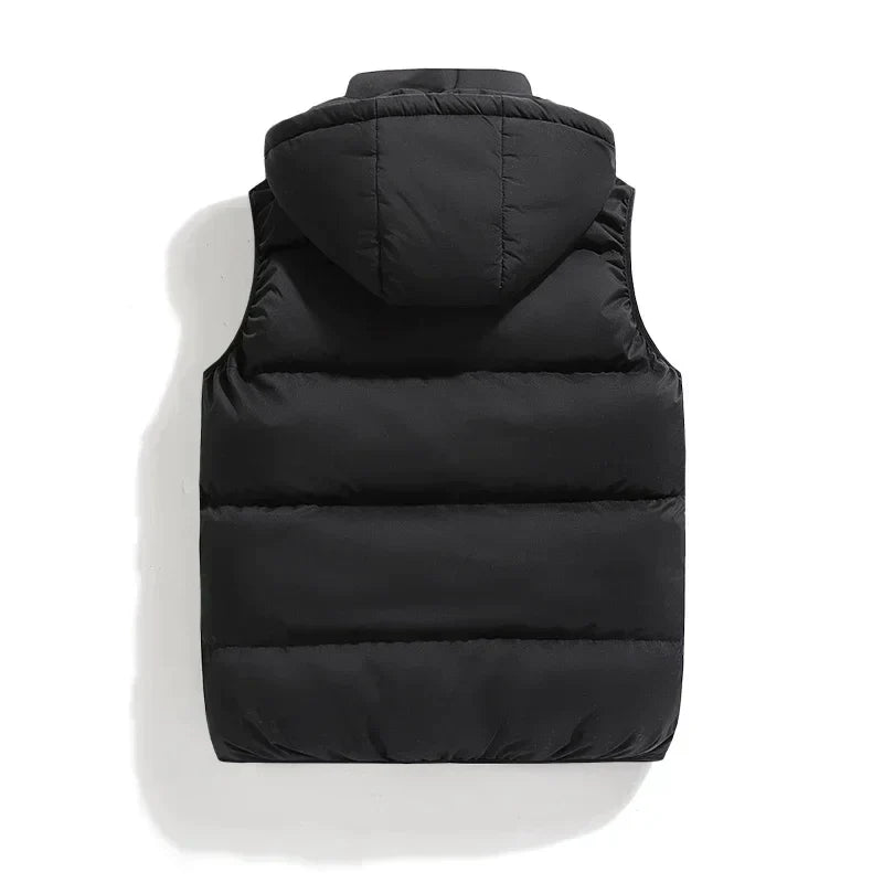 Ruben - Gewatteerde bodywarmer met capuchon voor heren