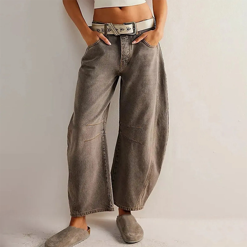 Fenna - Relaxed baggy jeans met hoge taille voor dames