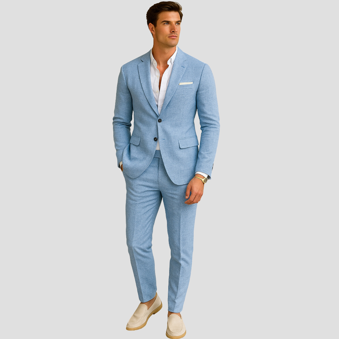 Jasper - Slim fit herenpak met rechte pijpen