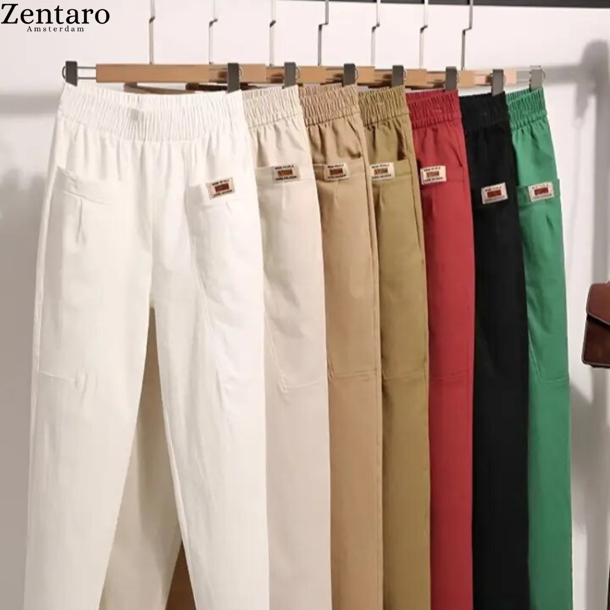 Lieke - Katoenen tapered broek voor dames