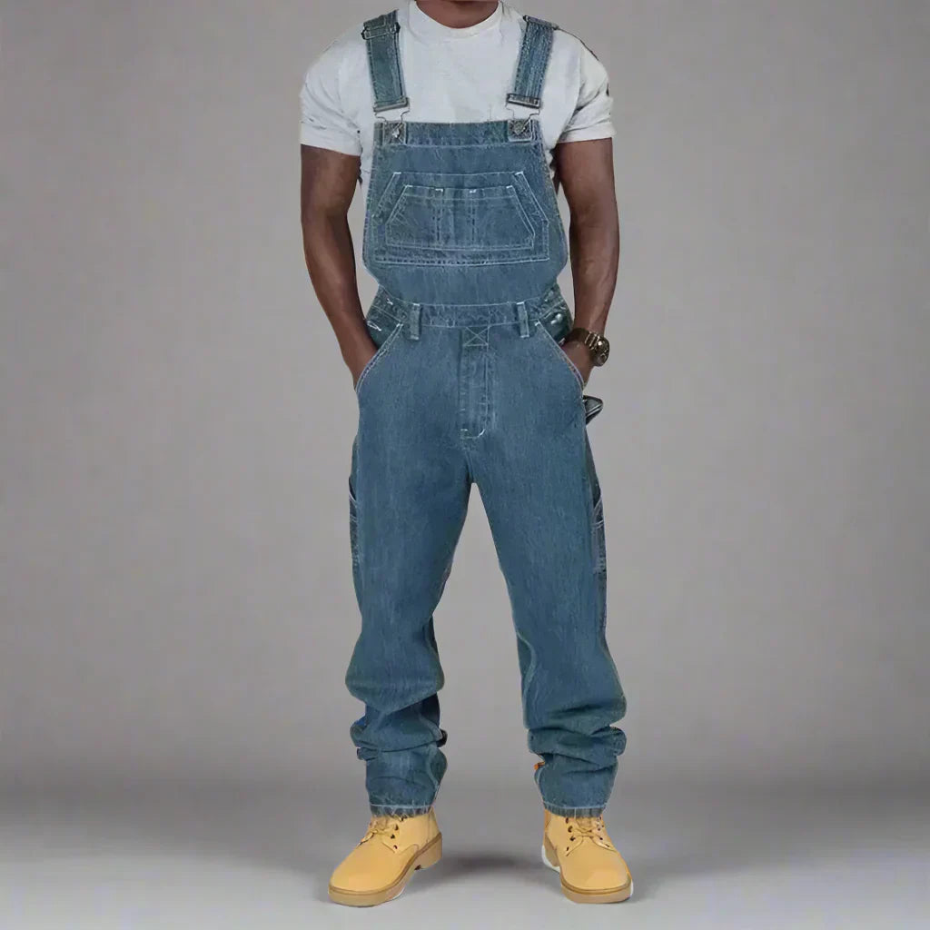 Giel - Casual denim overall voor heren