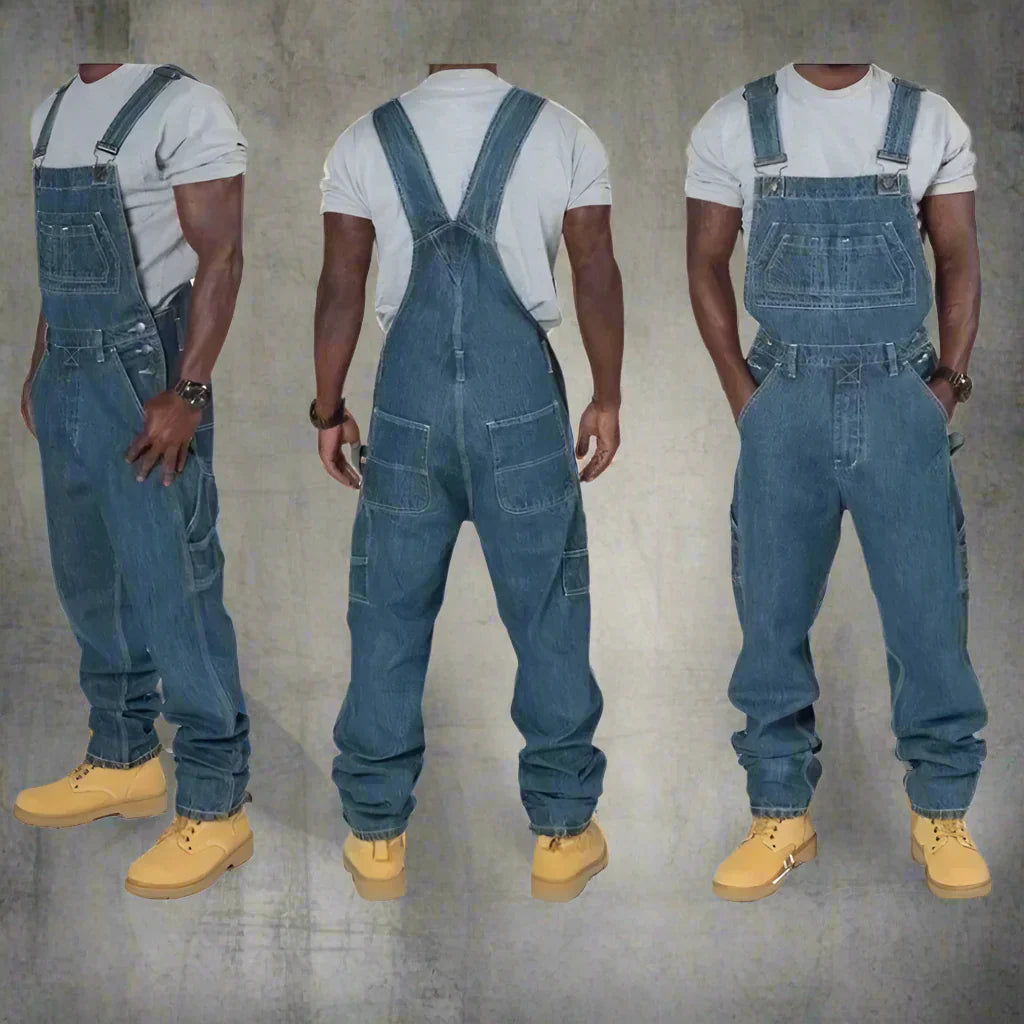 Giel - Casual denim overall voor heren