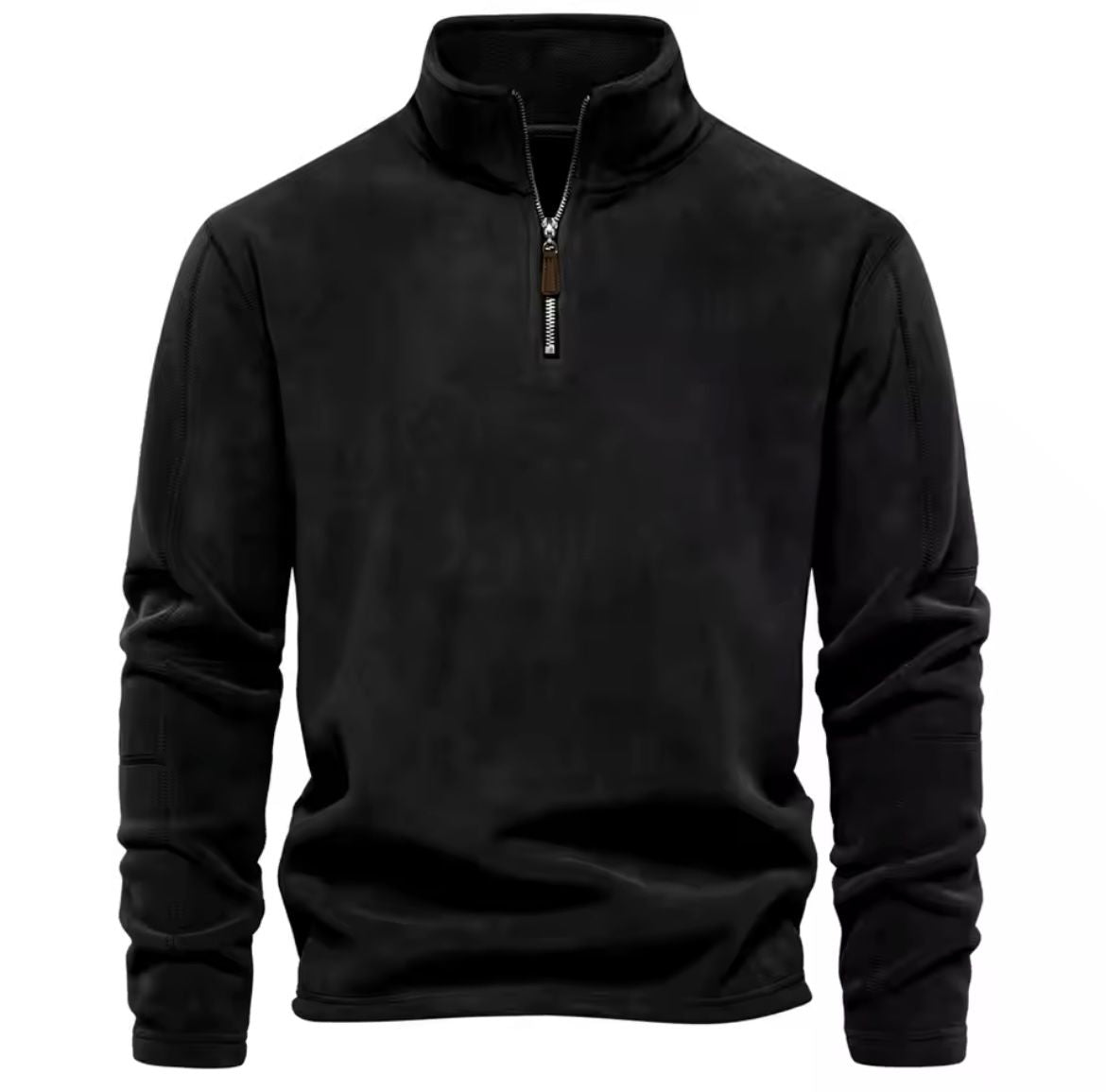 Giel - Gebreide half-zip trui met opstaande kraag voor heren