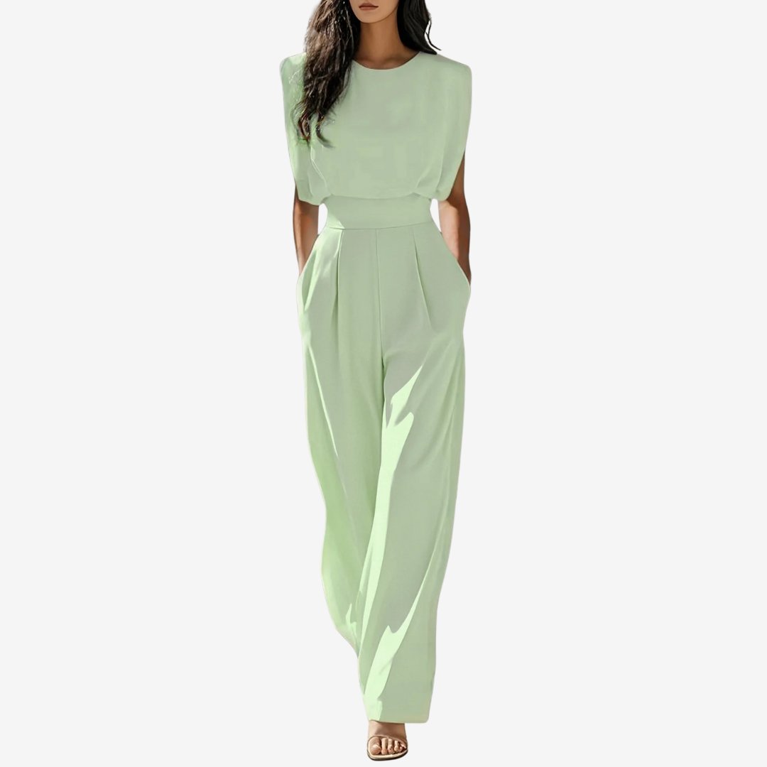 Anouk - Chique jumpsuit met verstevigde schouders voor dames Side