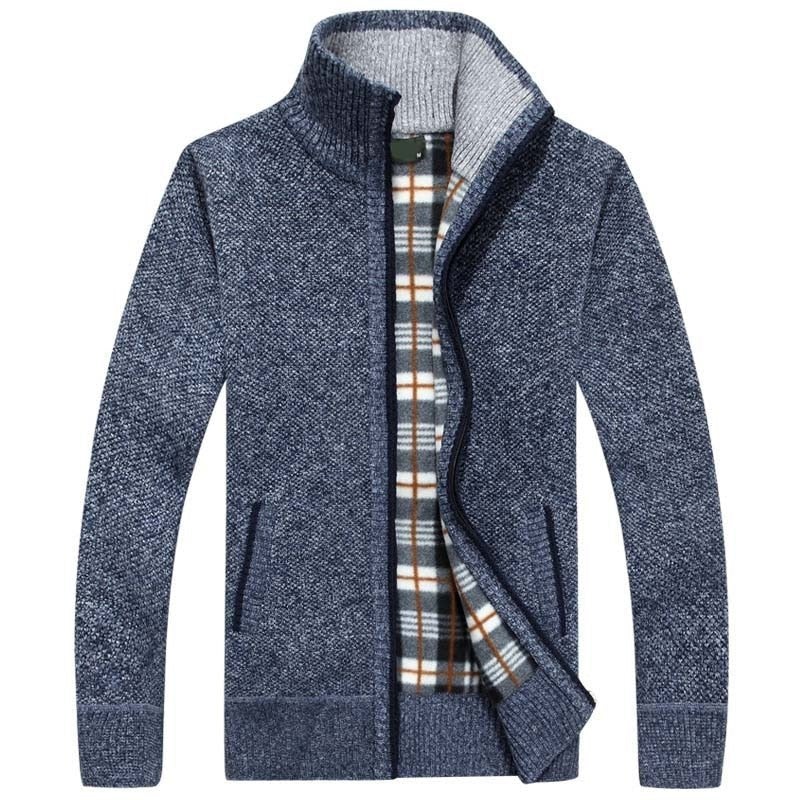 Bas - Warm grofgebreid vest voor heren Detail
