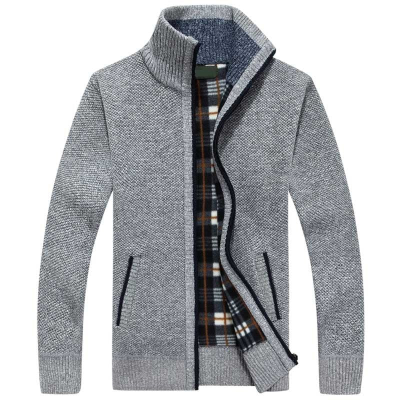 Bas - Warm grofgebreid vest voor heren Side
