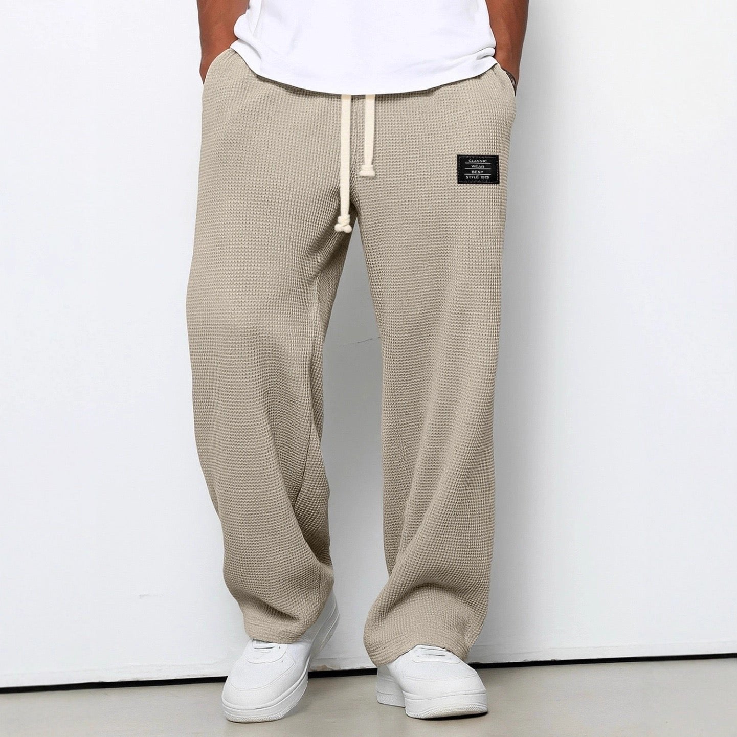 Daan - Casual joggingbroek met elastische taille voor heren Side