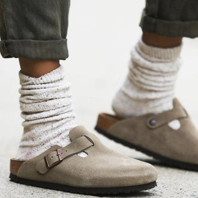Daan - Leren Boston-sandalen voor heren Close Up