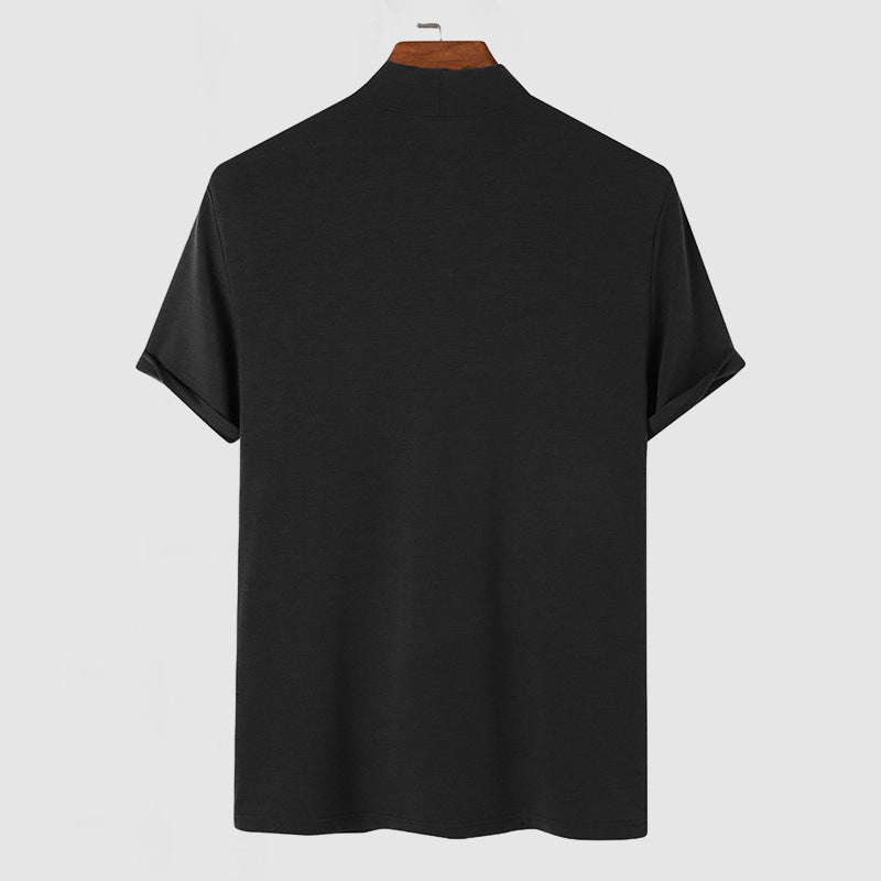 Mees - Stijlvol slim fit shirt met geribde kraag voor heren