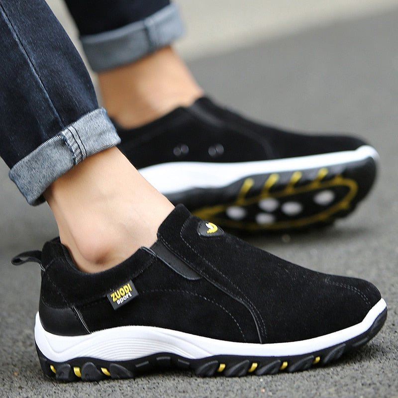 Dirk - Stevige slip-on outdoor wandelschoenen voor heren Detail