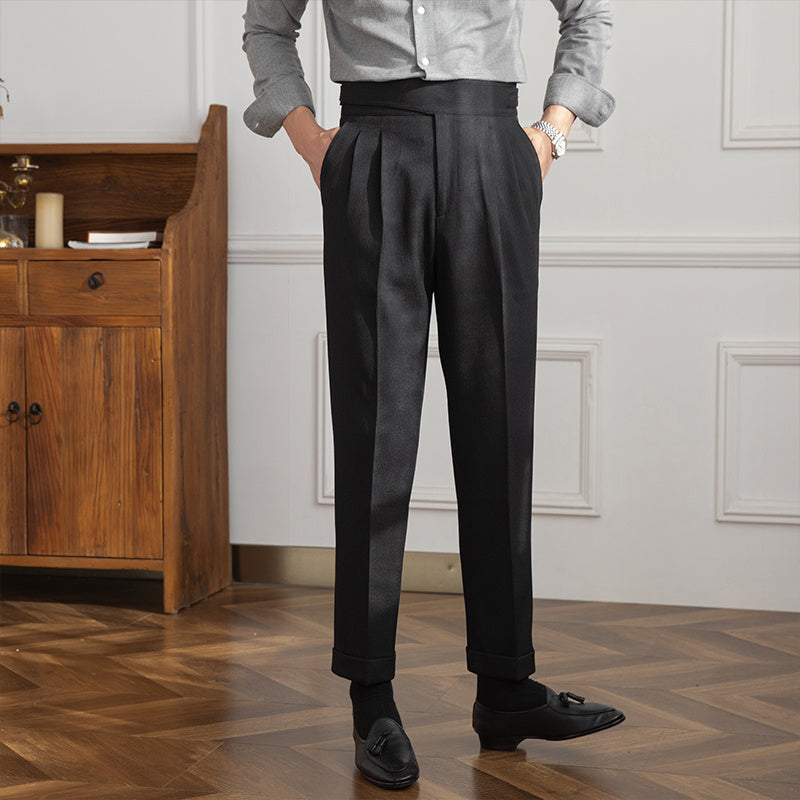 Floris - Stijlvolle herenpantalon met plooien