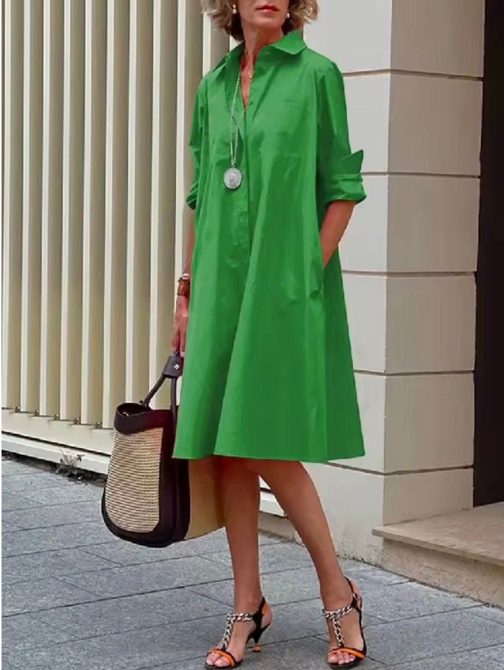 Else - Tijdloze elegante jurk voor dames Front