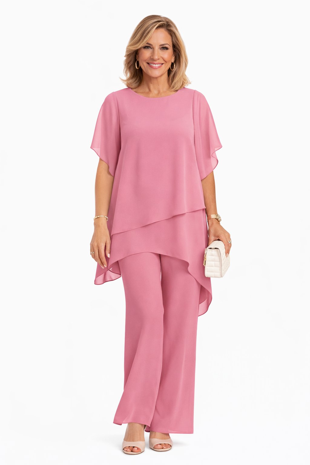 Evi - Elegante asymmetrische set voor dames Back