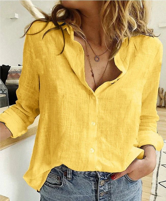 Evi - Luchtige casual blouse met vogelprint voor dames Front