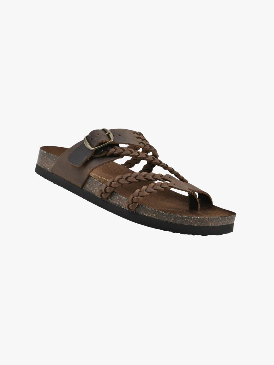 Femke - Gevlochten kurk sandalen voor dames Hero