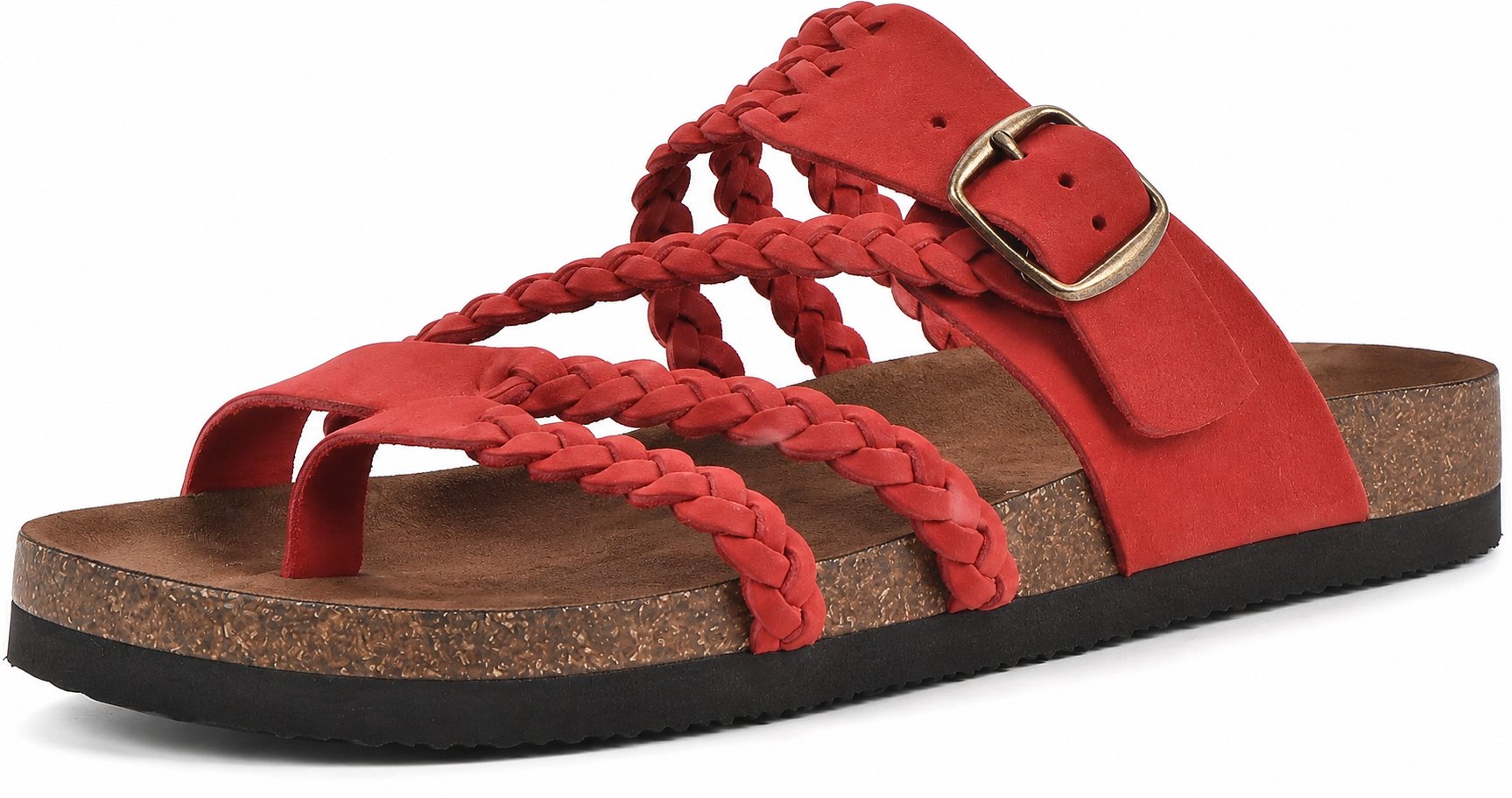 Femke - Gevlochten kurk sandalen voor dames Lifestyle