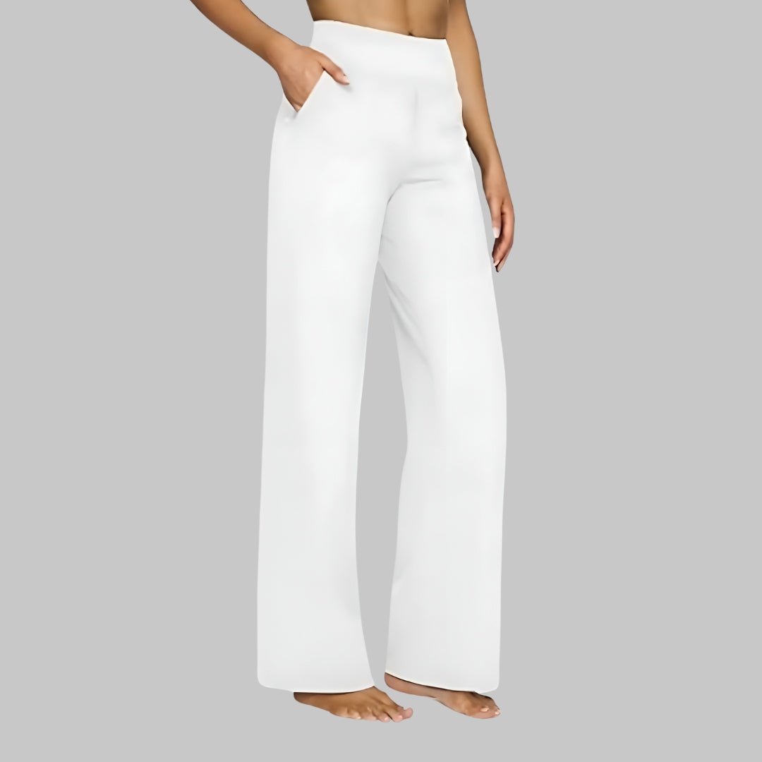 Fenna - Elegante wide leg broek met elastische taille voor dames Angle