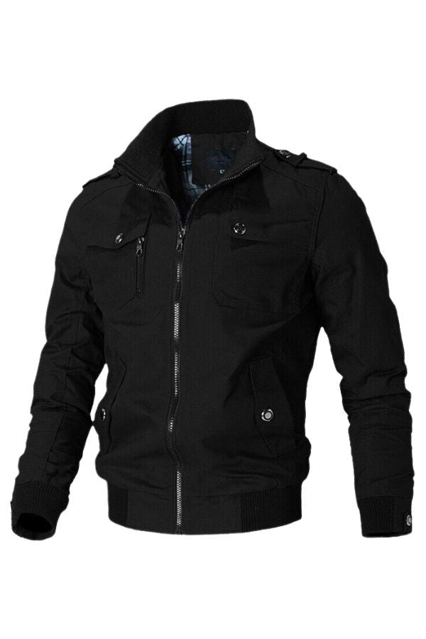 Giel - Vintage militaire bomberjack met epauletten voor heren Alternate