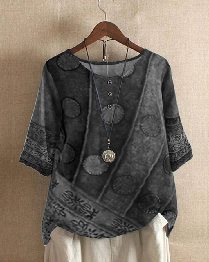 Fenna - Elegante top met driekwart mouw voor dames