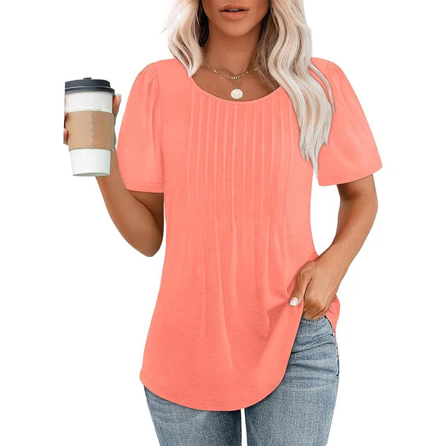 Jet - Elegant geplooide blouse voor dames