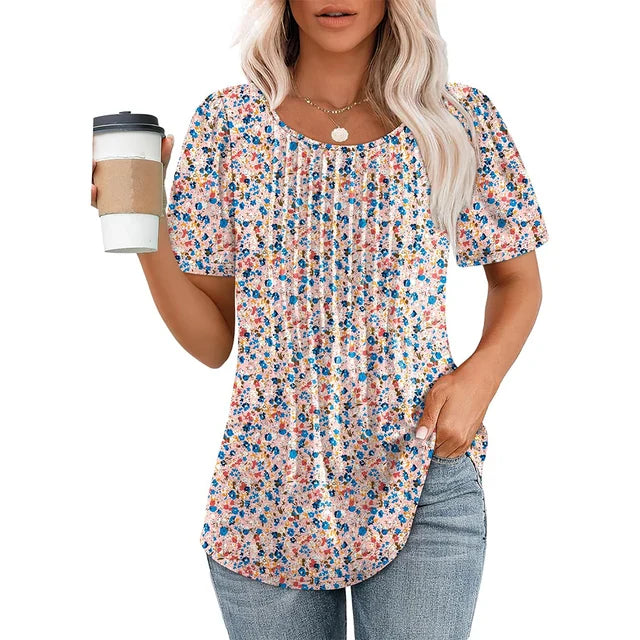 Jet - Elegant geplooide blouse voor dames