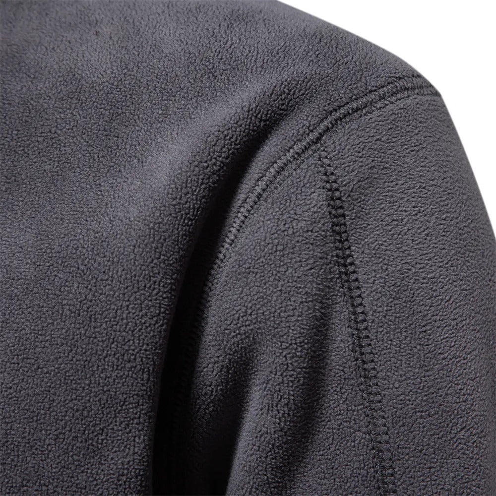 Giel - Gebreide half-zip trui met opstaande kraag voor heren