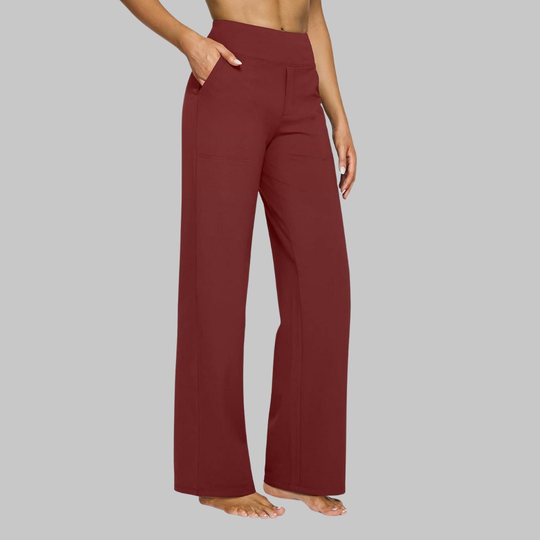 Iris - Elastische high waist stretchbroek voor dames Angle